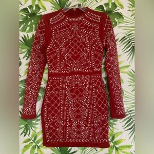 Windsor• Red Dress with silver gems